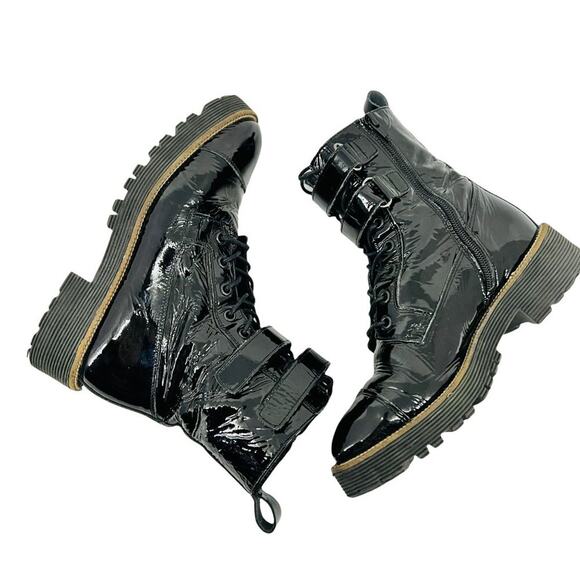 Shellys London Tyra Zip Moto Combat Biker Boot Womens Size 38 - Picture 4 of 9